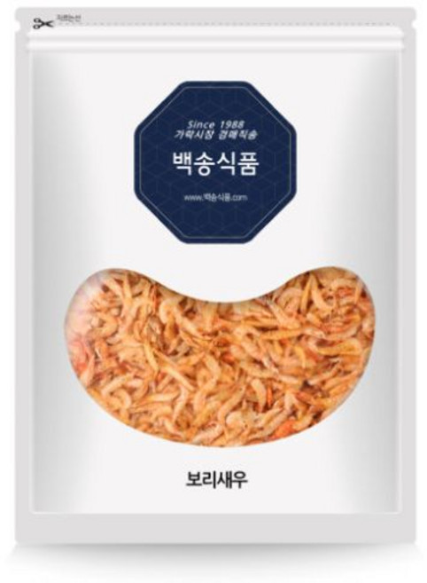 백송식품 국산 보리새우 200g 국물 다시 육수 반찬용 건새우, 1개
