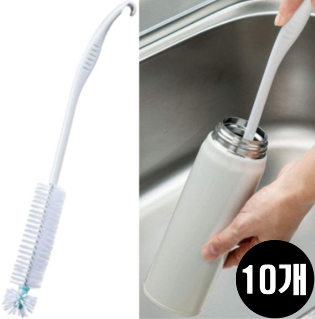 마메이타 NEW 좁은 물병 롱 세척 솔 KB-825, 10개