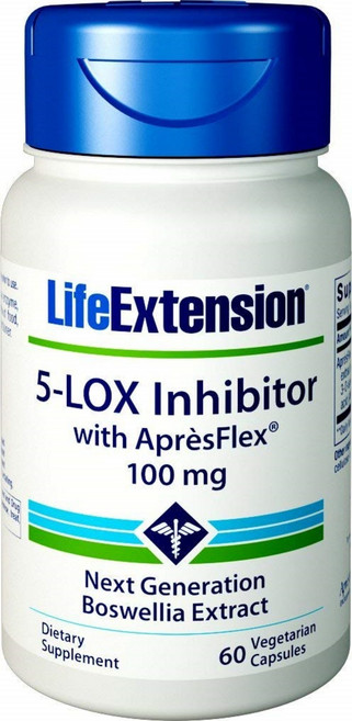 LIFE EXTENSION 5-LOX乳香素食膠囊 100mg, 60顆, 1罐