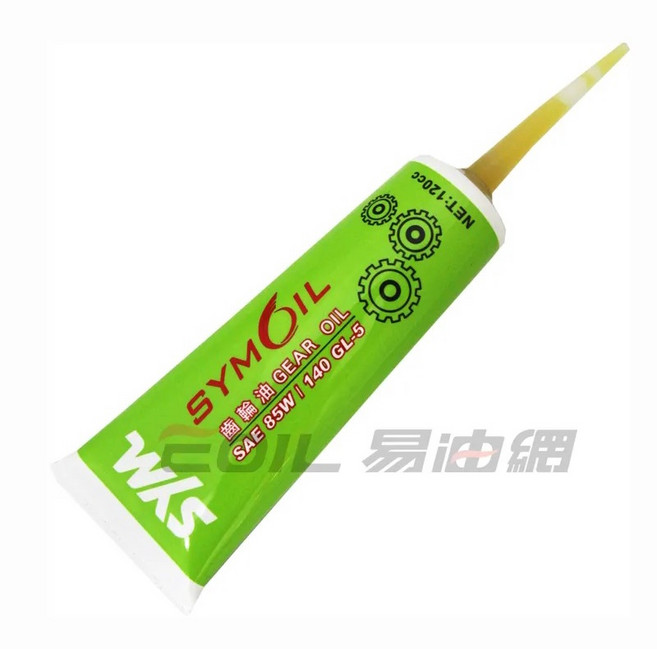 易油網 SYM 三陽原廠齒輪油 金帝 齒輪油 10W30 85W140 機車齒輪油 100cc 120cc 牙膏條裝, 1個, 綠 85W140