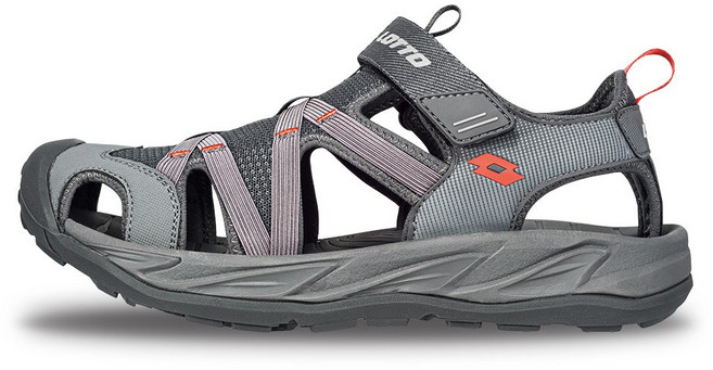 【LOTTO 官方】男 悠活 護趾涼鞋(岩石灰-LT6AMS5428), 岩石灰, 27 cm