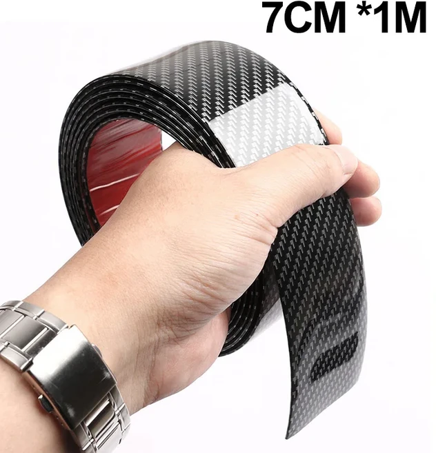 SEAMETAL-자동차 범퍼 도어 씰 스티커 탄소 섬유 자동차 바디 비닐 보호 스트립 스크래치 방지 필름 액세서, 01 CHINA