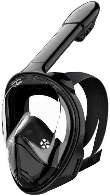 브리뷰 성인용 스노쿨링 마스크 풀페이스 스노클링 장비, 1.블랙