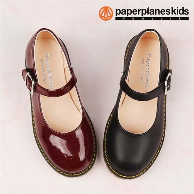 페이퍼플레인키즈 폴리제인 여아 구두 아동 유아 어린이 아동화 초등 학생 주니어 공주 예쁜 메리제인 슈즈 신발 남아 가죽