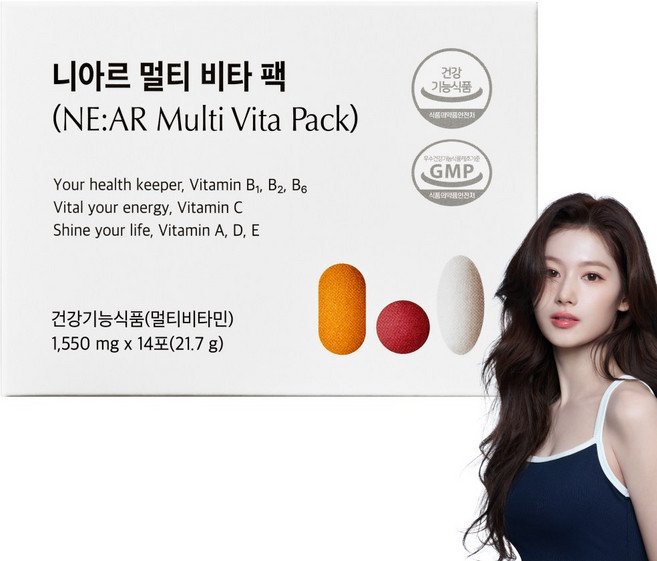 니아르 멀티 비타 팩 멀티비타민 1 550mg X 14포, 1박스, 14회분