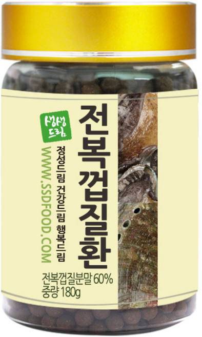 생생드림 전복껍질 환 180g, 단품, 1개