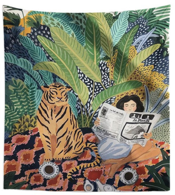 오늘의오브제 패브릭 포스터, 19_소녀와 호랑이