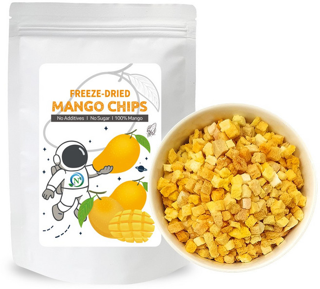 앤네이처 순수 자연 스윗 동결건조 망고다이스(5mm) 리얼칩, 1개, 30g