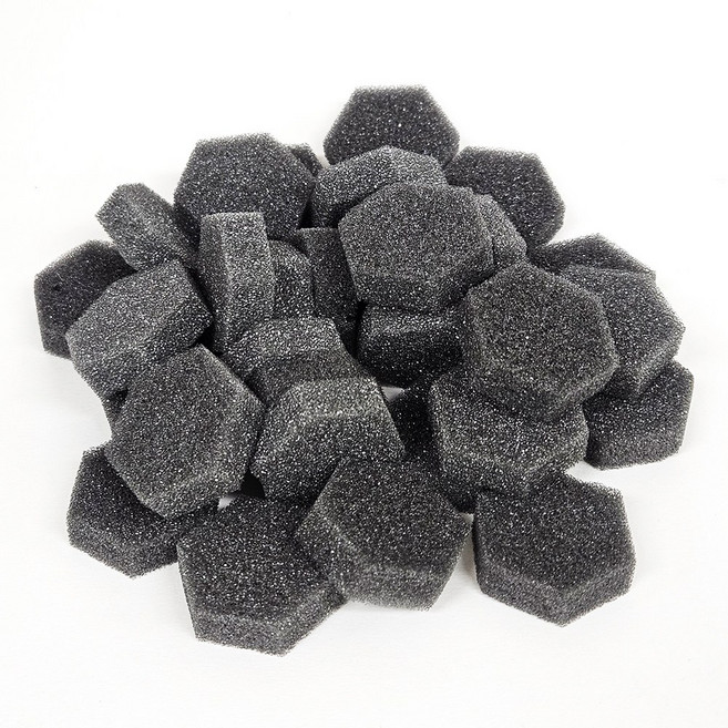 조이앤미 육각 네일 스펀지 30p, 1개, 블랙