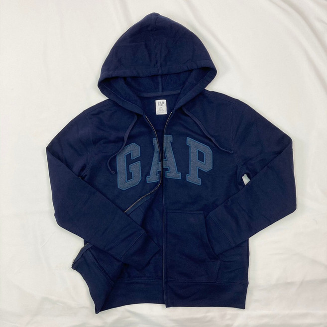 GAP 刺繡Logo 連帽拉鍊外套