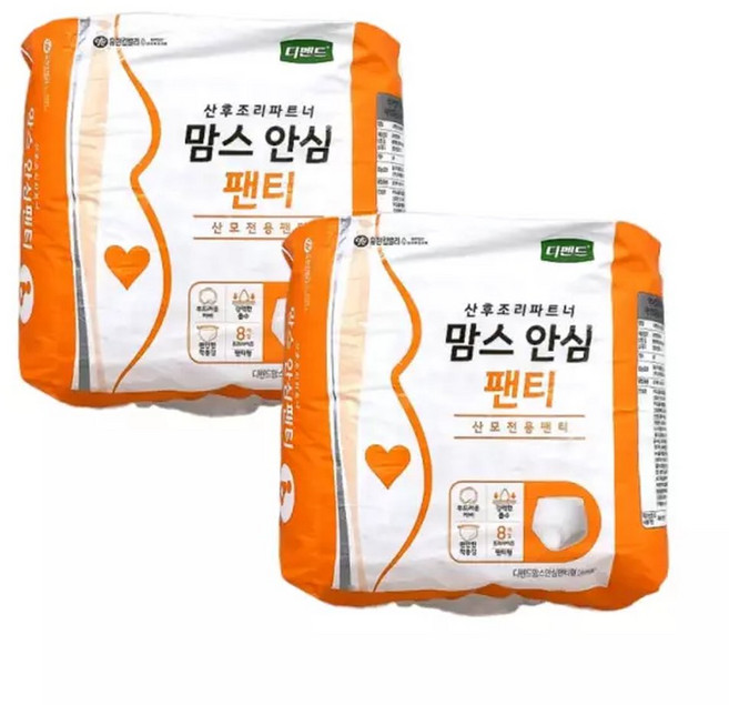맘스안심팬티 산모패드 8매 x2팩 산후조리원 출산준비물, 2개, 8매입