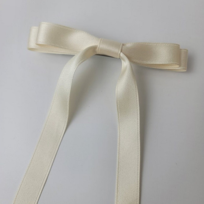 11color 롱리본 롱꼬리 새틴 공단 포인트 헤어핀 동안 소녀 골프 헤어핀 자동핀