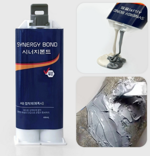 에폭시접착제 강력본드 타일 금속 나무 방수 플라스틱 돌 퍼티 목재 다용도, 44ml, 1개