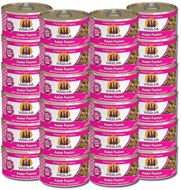 웨루바 고양이 클래식 파우치 아시안퓨전 주식캔, 참치, 85g, 24개