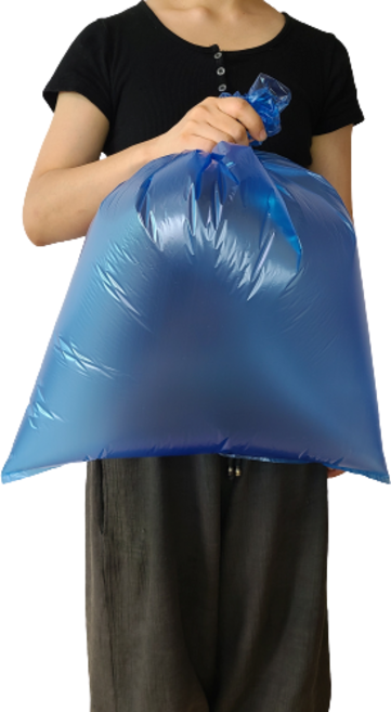 비닐패밀리 재활용 분리수거 비닐봉투 30리터 (48 X 64cm), 반투명 청색, 100개, 30L