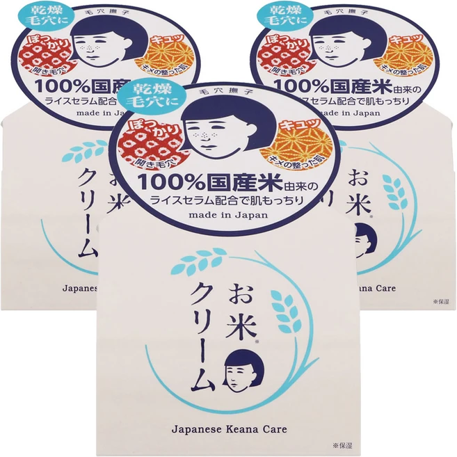 나데시코 모공 쌀 스킨케어 쌀 크림, 3개 - 쿠팡