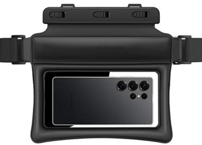 리나 핸드폰 방수팩 스마트폰 방수가방, 1개, 블랙