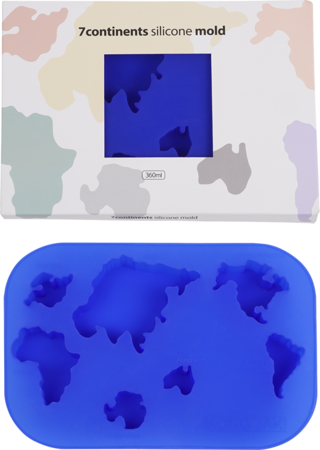 7대륙 세계지도 실리콘 몰드 간식 선물 몬테소리