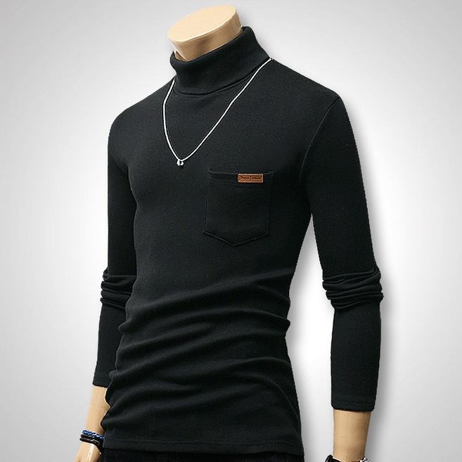 블루포스 BG에틸 남자 폴라티 목티 남성 목폴라 가을 겨울 빅사이즈 긴팔 티셔츠 단체티