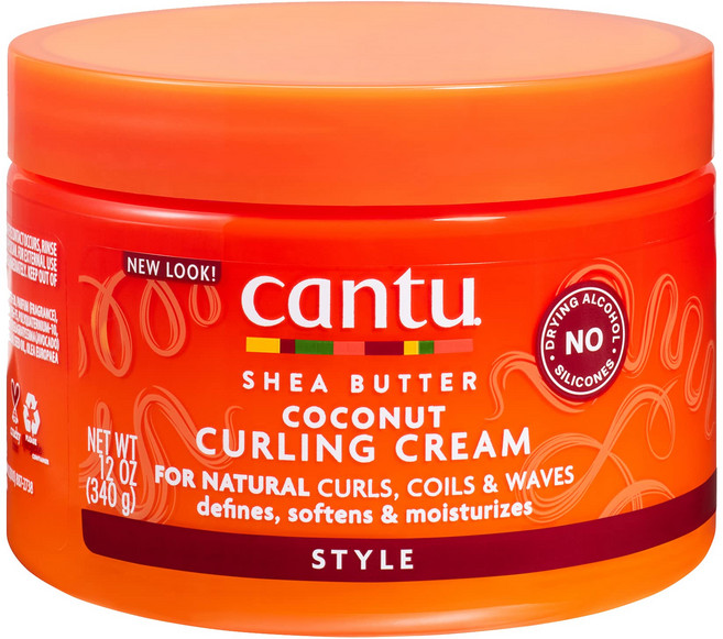 Cantu Shea Butter for Natural Hair Coconut Curling Cream 340g, 1