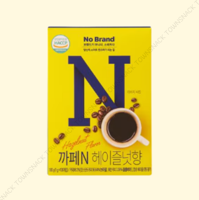 노브랜드 카페N 헤이즐넛향 1g x 100개입 아메리카노 스틱커피 블랙 믹스 인스턴트커피, 1개