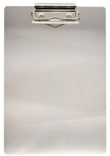 스테인레스 클립보드 A4, 실버, 1개