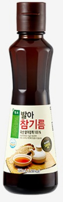 청오 국산 100% 발아 참기름 300ml, 1개