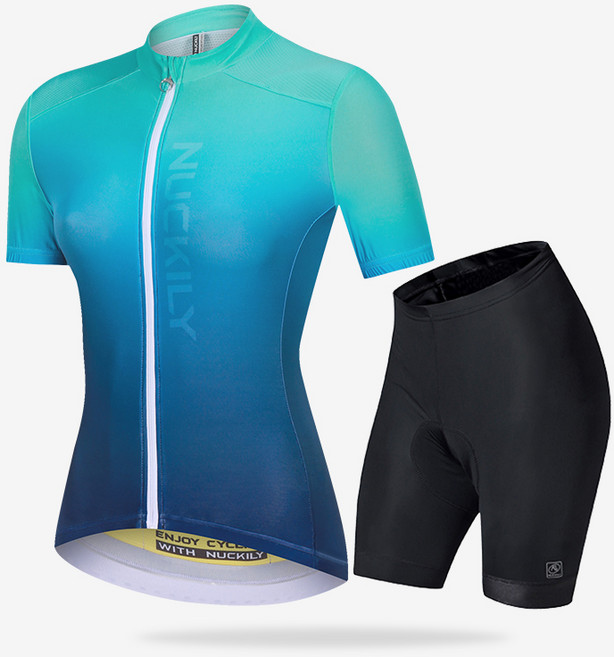 바이크랩 여성용 자전거의류 라이딩복 반팔 상하의 세트 NFSJS001