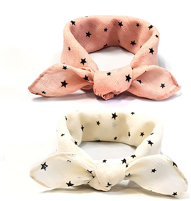 우주아이 아동용 보들보들 쁘띠스카프 2p 세트 A