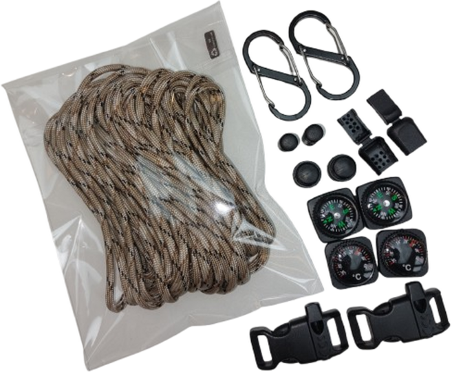 파라코드 데저트 카모 4MM 커스텀 제작 종합 키트, 1세트