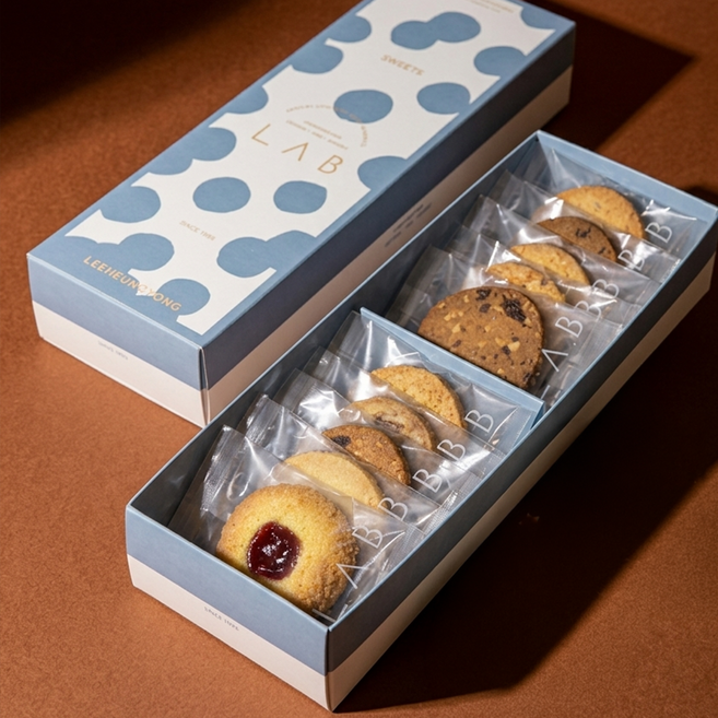 이흥용과자점 우리밀 쿠키 10입세트 개별포장 회사간식 답례품 디저트