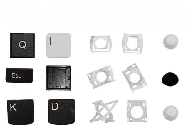 노트북 키보드 키캡 교체용 힌지 호환, 5 러버 패드