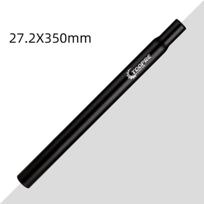 MTB 시트 포스트 25.4 27.2 28.6 알루미늄 합금 튜브 긴 고정 기어 확장 자전거 부품 액세서리 30.8mm, 17 A-black 27.2-350, 1개