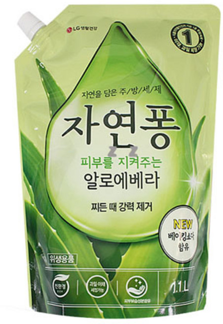 DNI1962 IS 자연퐁 피부를 지켜주는 알로에1.1L, 1개, 1.1L