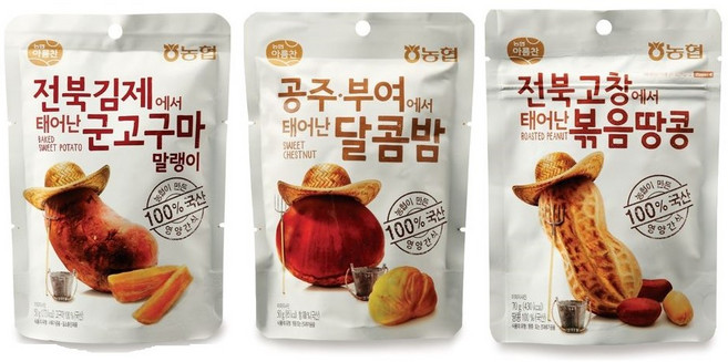 농협 아름찬 영양간식 군고구마말랭이 3종, 50g, 1개