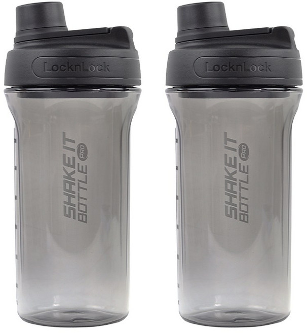 락앤락 쉐이킷보틀 프로 트라이탄, 블랙, 850ml, 2개