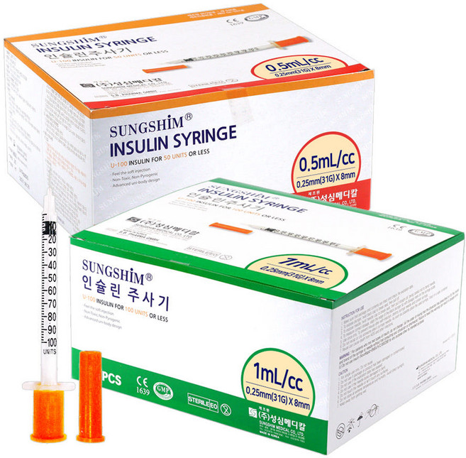 성심메디칼 성심 인슐린주사기 1cc 30G 13mm 100개, 1박스