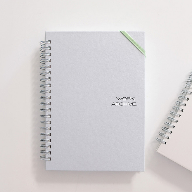 [워크페이퍼] 매출 매입 장부 B6 스프링, 1개, 실버