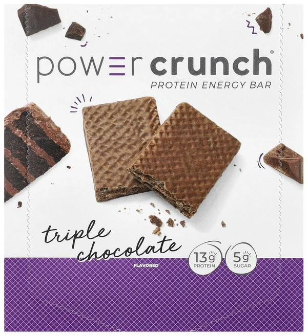 BNRG Power Crunch® 단백질 에너지바 트리플 초콜릿 바 12개 개당 40g(1.4온스), 1개, 40g - 쿠팡