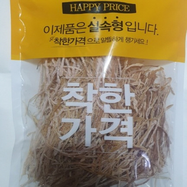 웰빙미래 국산오징어실채 국산오징어채 200g 한봉 무색소 무조미 무방부제 술안주 간식 오징어채무침 볶음요리 밑반찬, 1개
