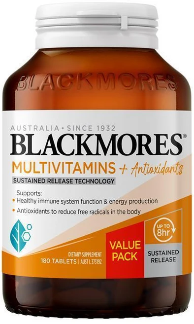 블랙모어스 약효지속성 멀티비타민, 1통, 180정 - 쿠팡