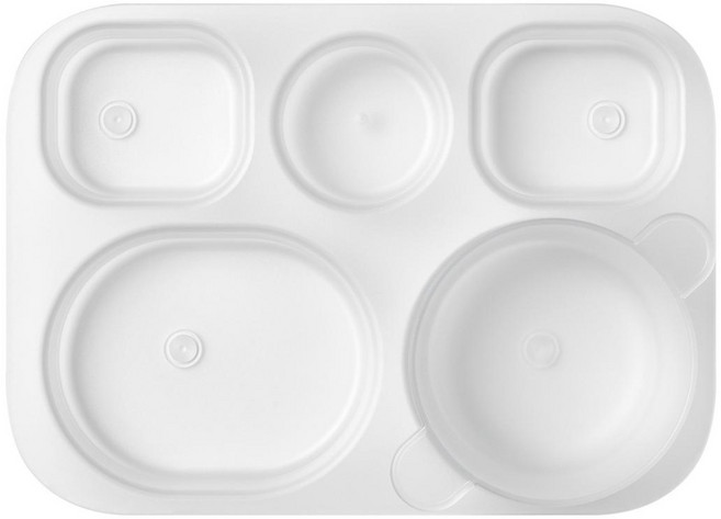 바망바망 유아 식판, 투명, 바망바망 유아식판, 1개