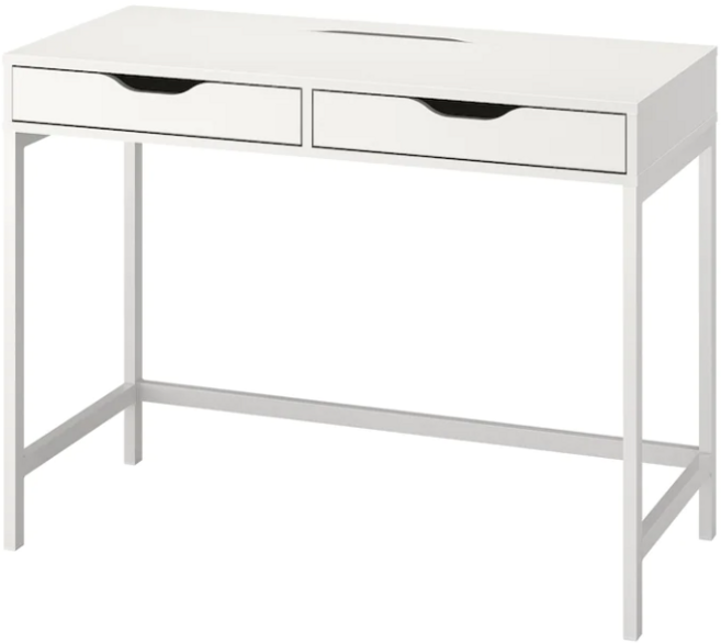 이케아 ALEX 알렉스 책상 화이트 100x48cm 304.735.59