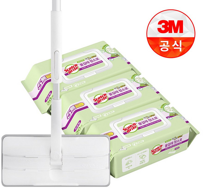 [3M]표준형 올터치 더블액션+베이직 물걸레 90매, 1개