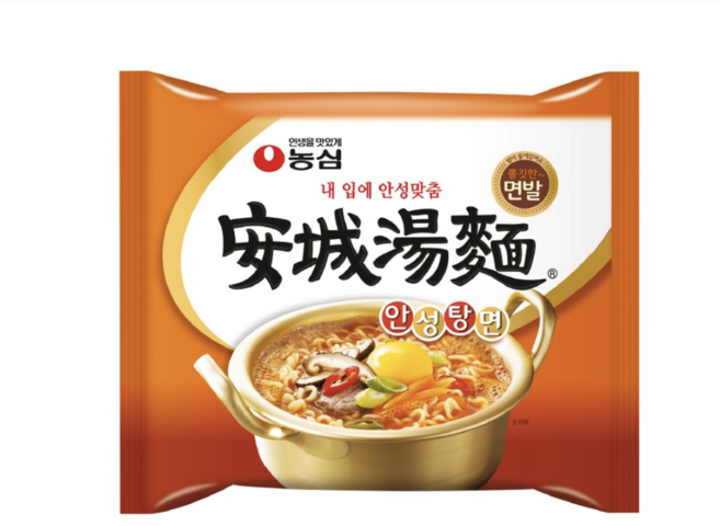농심 안성탕면 125g, 2개