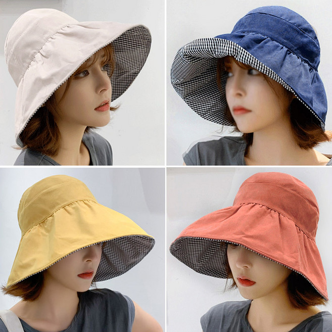 데이즈원 여성 여름 중년 모자 썬캡 벙거지 챙 모자 버킷 햇