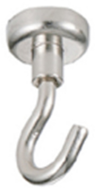 [철물공장] 초강력 네오디움 원형 후크 자석고리 16mm YJ, NI, 1개