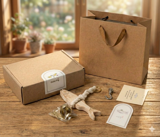 황금 돼지엄마 개업 선물 집들이선물 이사선물 차량용 가정용 액막이명태 북어, 가정선물용