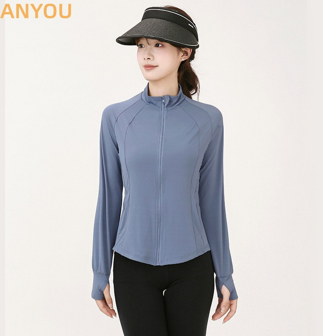 여성 자외선 차단 옷 쿨링 릴렉스핏 래쉬가드 집업 자켓 하계 자외선차단 여성 후드집업, 스모그 블루