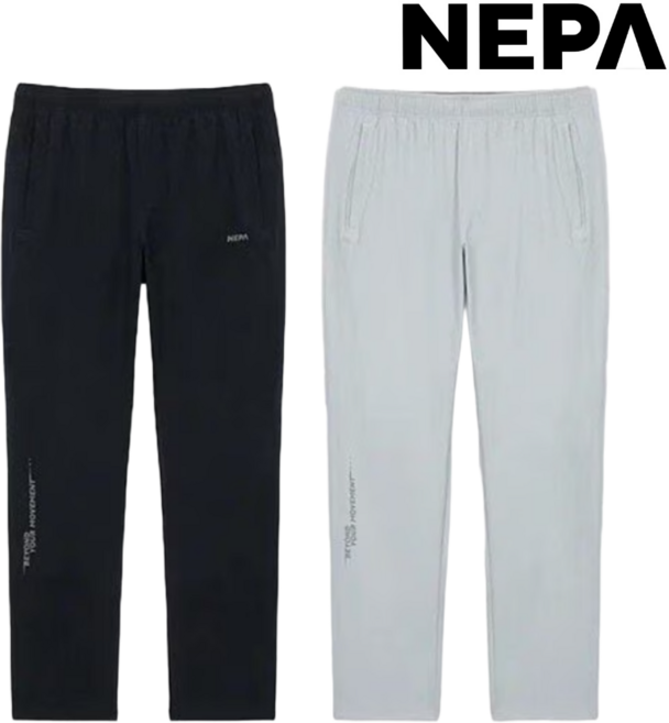[백화점발송] 네파 남성 긴바지 봄 가을 전체밴딩 사방스판 편한 트레이닝 팬츠 일상 외출 운동 등산 캠핑 낚시 여행 츄리닝 하의
